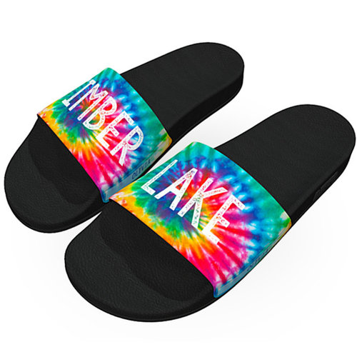 Tie Dye Custom Camp Slides Tie Dye Custom Camp Slides
