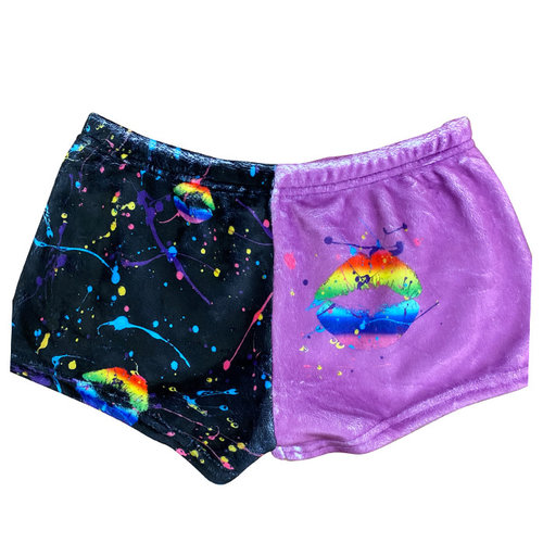 Splatter Lips Fuzzy Shorts Splatter Lips Fuzzy Shorts