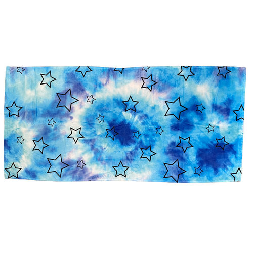 Blue Star Tie Dye Towel Blue Star Tie Dye Towel