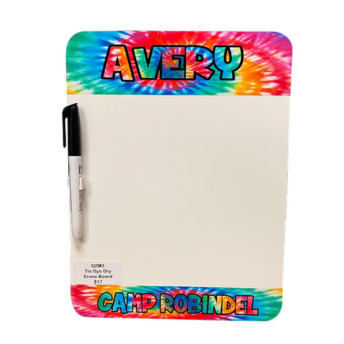 Tie Dye Dry Erase Board Tie Dye Dry Erase Board