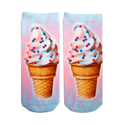 Patriotic Sundae Ankle Sock Patriotic Sundae Ankle Sock