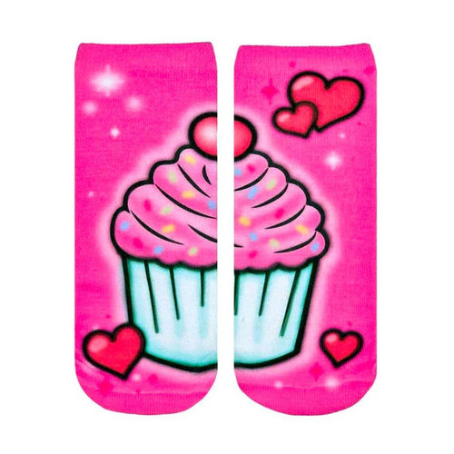 Sweet Treats Airbrush Ankle Sock Sweet Treats Airbrush Ankle Sock