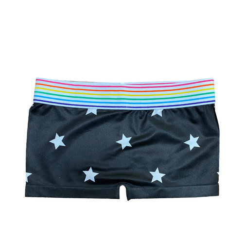 Black and White Stars Boy Shorts Black and White Stars Boy Shorts