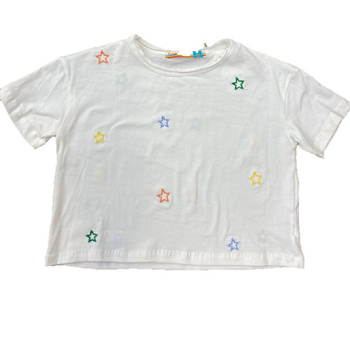 White T-Shirt Multi color Star White T-Shirt Multi color Star