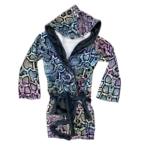 Pastel Snake Skin Fuzzy Robe Pastel Snake Skin Fuzzy Robe