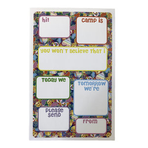 Peace, Love, Happiness Tie Dye Fill-In Notepad