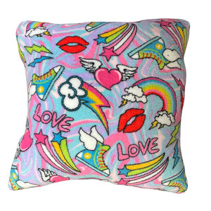 Love and Rainbows Square Pillow