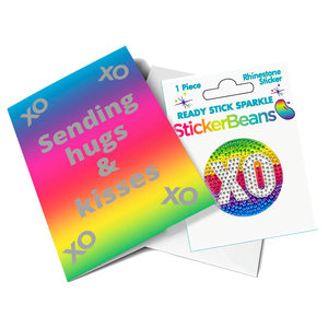 XO Stickerbean Card