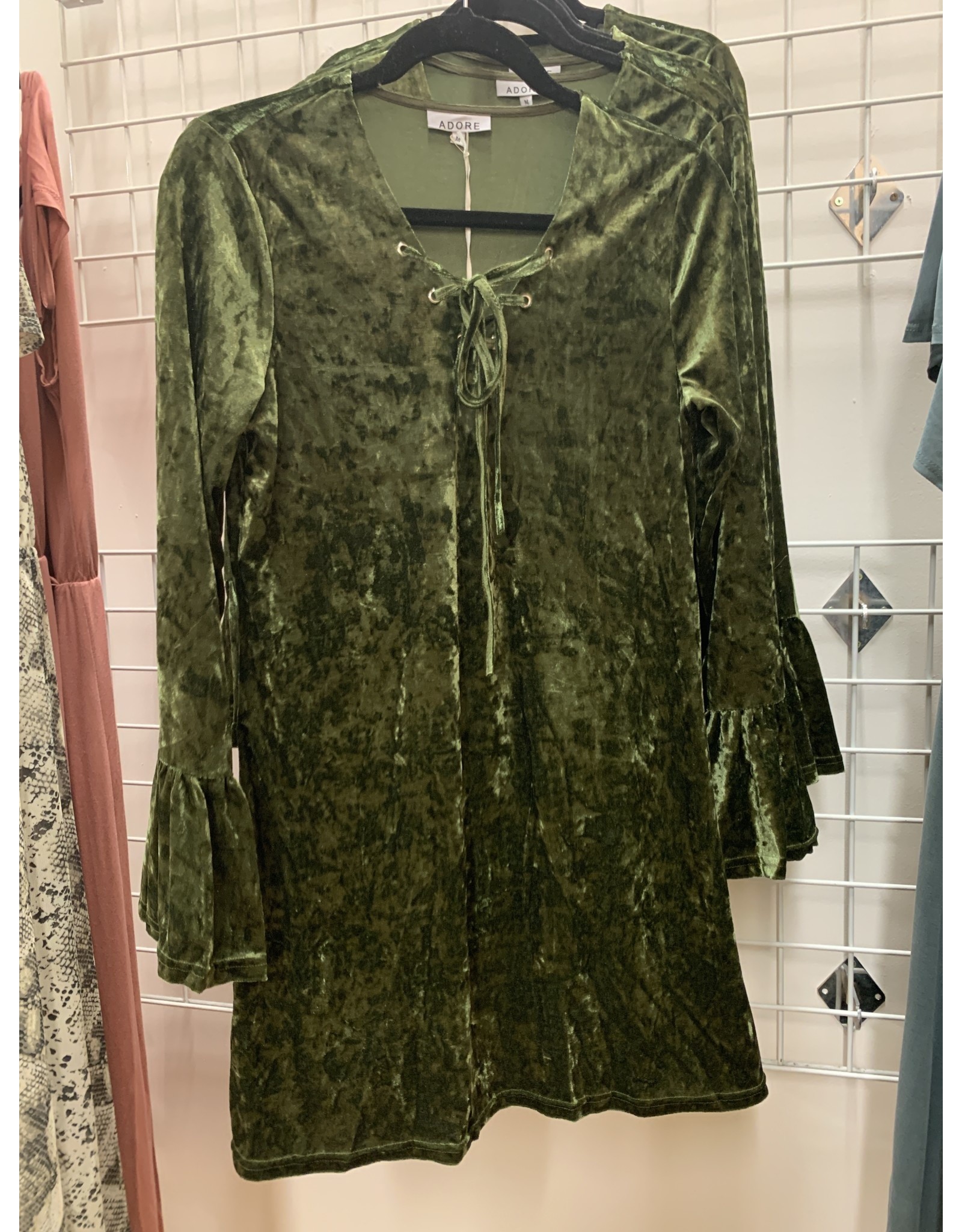 green velvet clothes