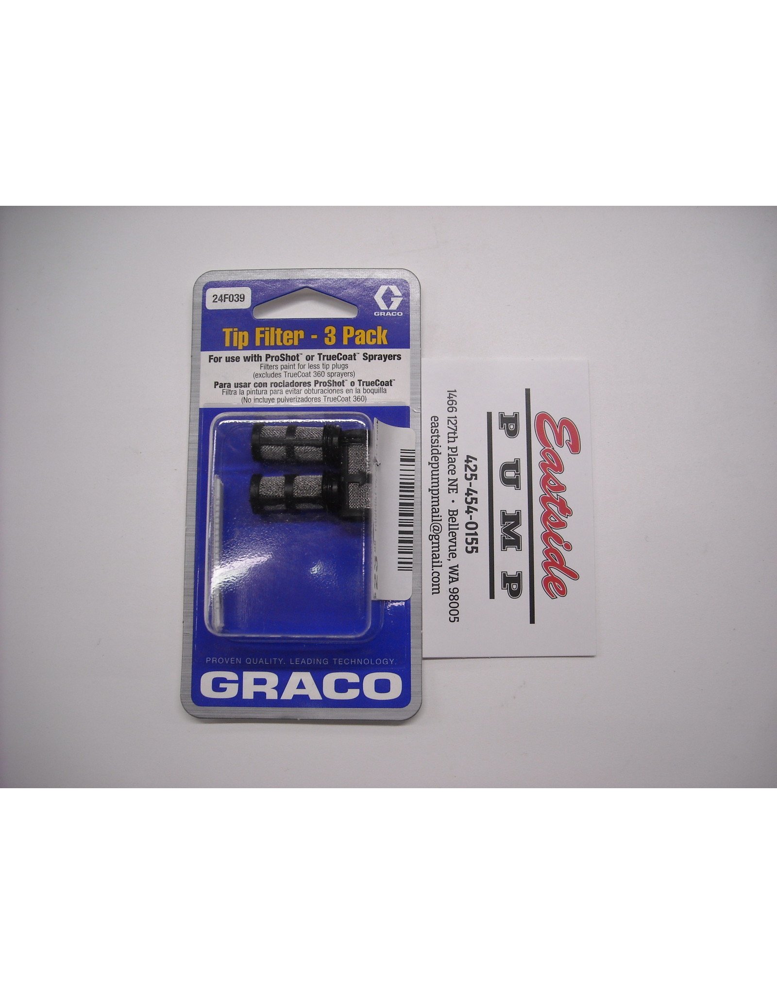 Graco 24F039 Graco Pro Shot or TrueCoat Tip Filter 3 Pack