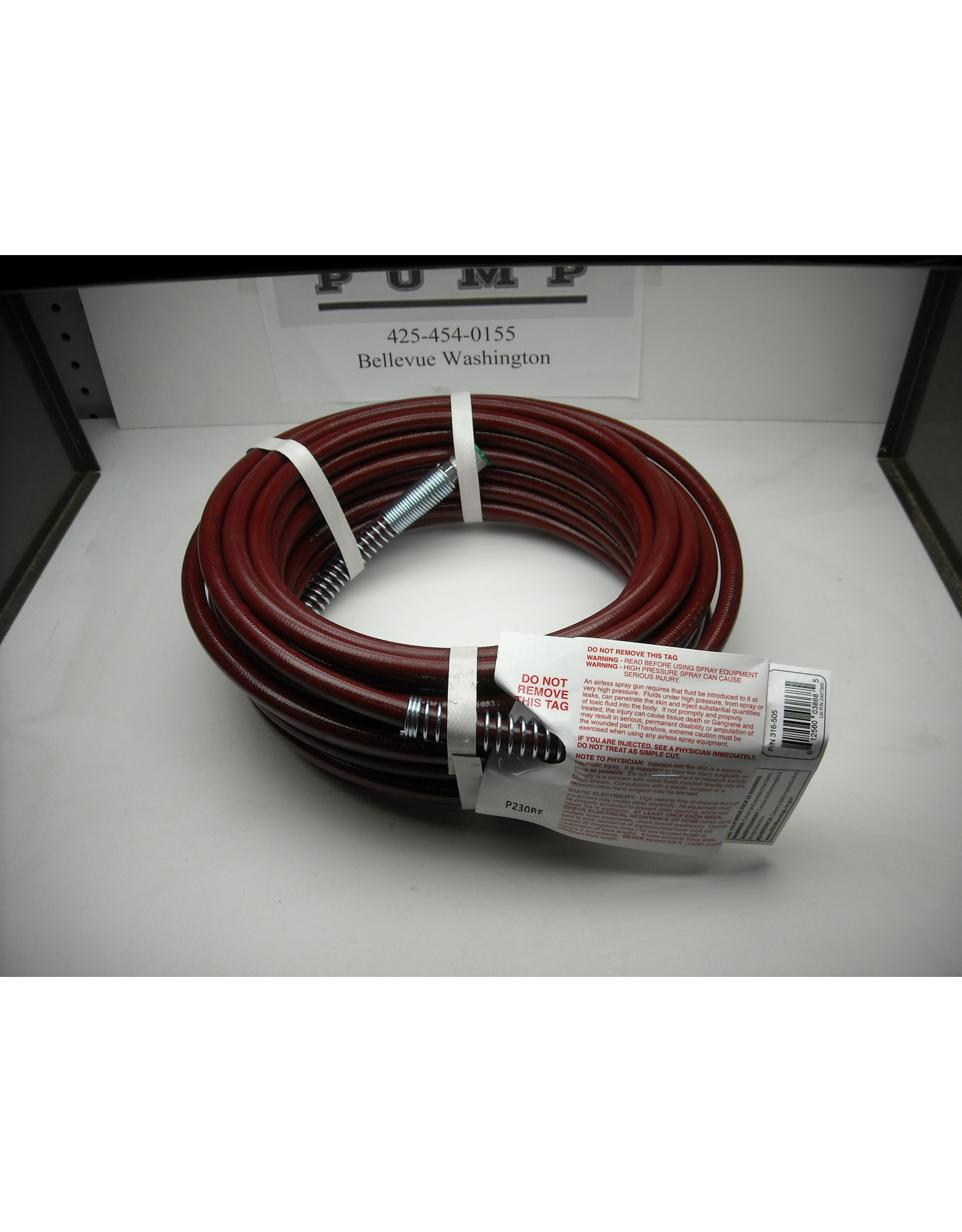 Titan 316-505 Titan Airless Hose  1/4" x 50 ft.