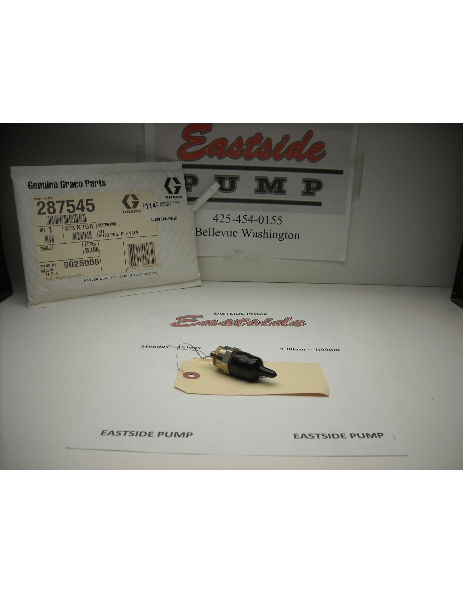 Graco 287545 Graco Kit, Auto Press, Relief Valve