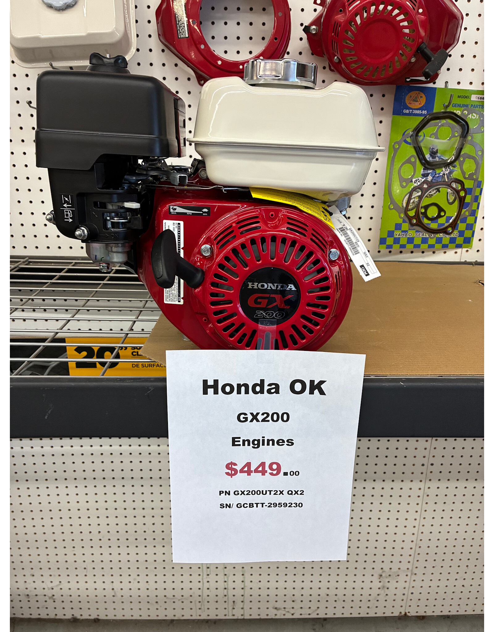 Honda GX200UT2X-QX2 Honda Engine