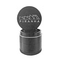 Piranha - 3 Piece Grinder 2.5" - w/storage - Black