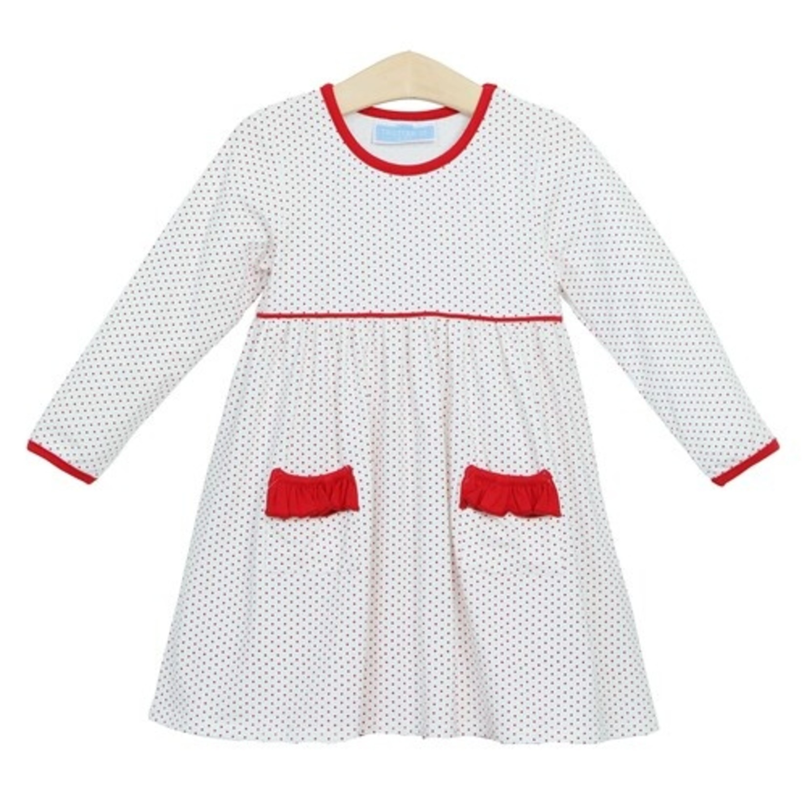 Trotter Street Kids Millie Pocket Red Dot Dress - Ruffle Me This