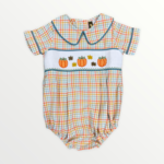 Banana Split Pumpkin Patch Smocked Bubble