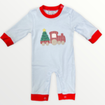 Three Sisters CHRISTmas Train Romper