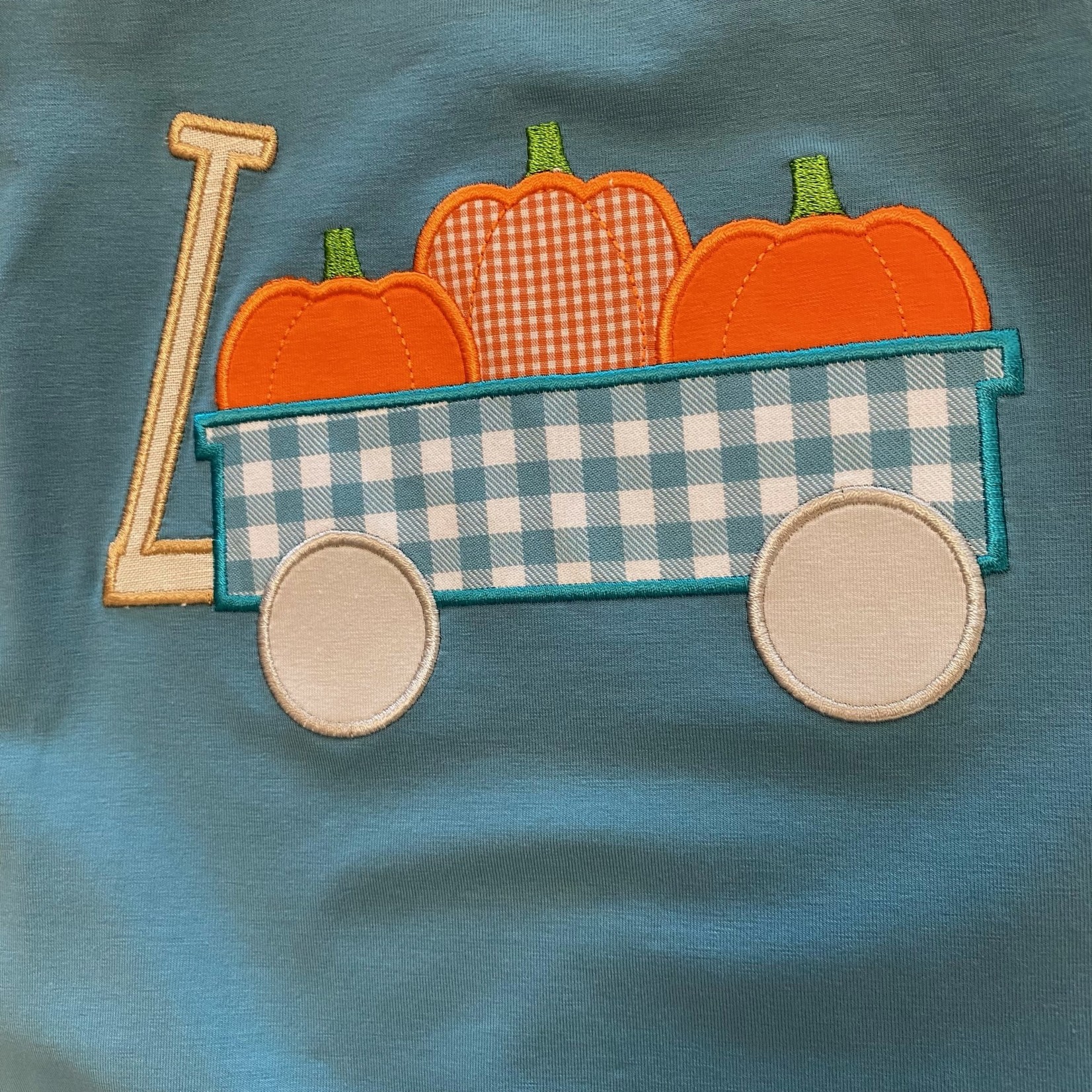 Three Sisters Pumpkin Applique Boys Romper