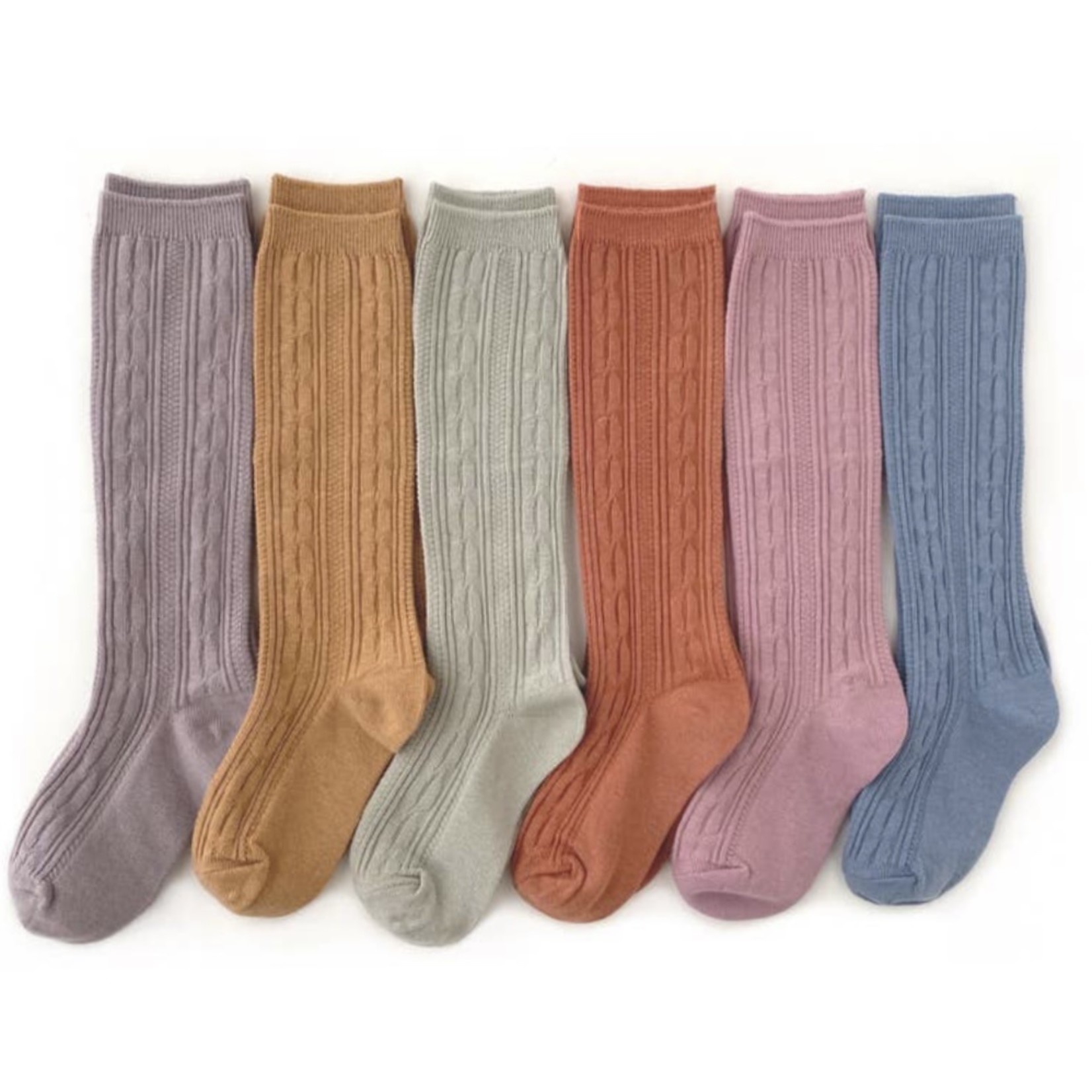 Earthy Cable Knit Socks