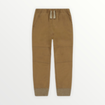 Andy & Evan Khaki Twill Jogger Pant - Size 9-12M