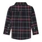 Andy & Evan Green/Maroon Flannel Button Down