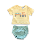 Three Sisters Easter Train Diaper Set