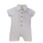 Emma Jean Blue Stripe Shortall - Size 6M