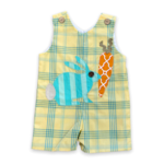 Boys Bunny Carrot Shortalls