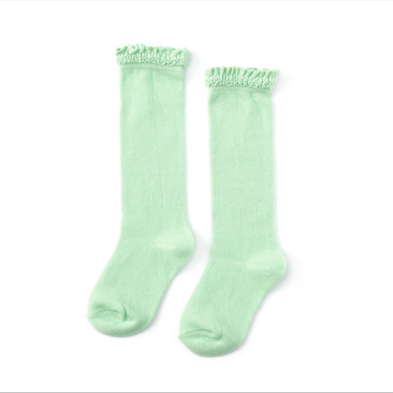 Knee High Lace Socks - Mint #22-259