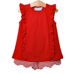 Trotter Street Kids Hazel Short Set - Red