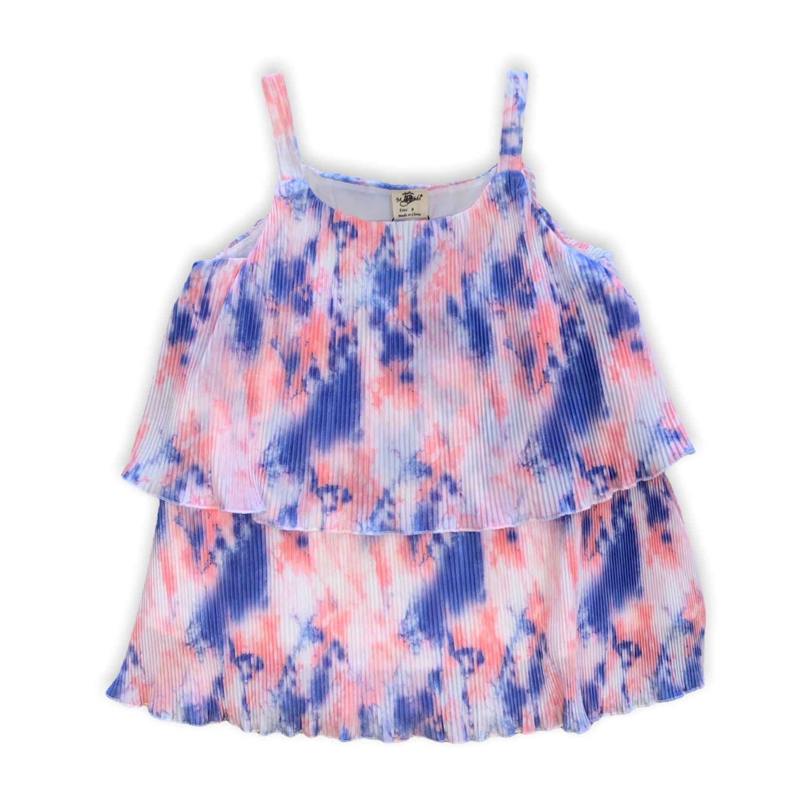 ML Kids Tie-Dye Crinkled Tank - Blue #22-303