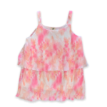 ML Kids Tie-Dye Crinkled Tank - Pink -Size 14