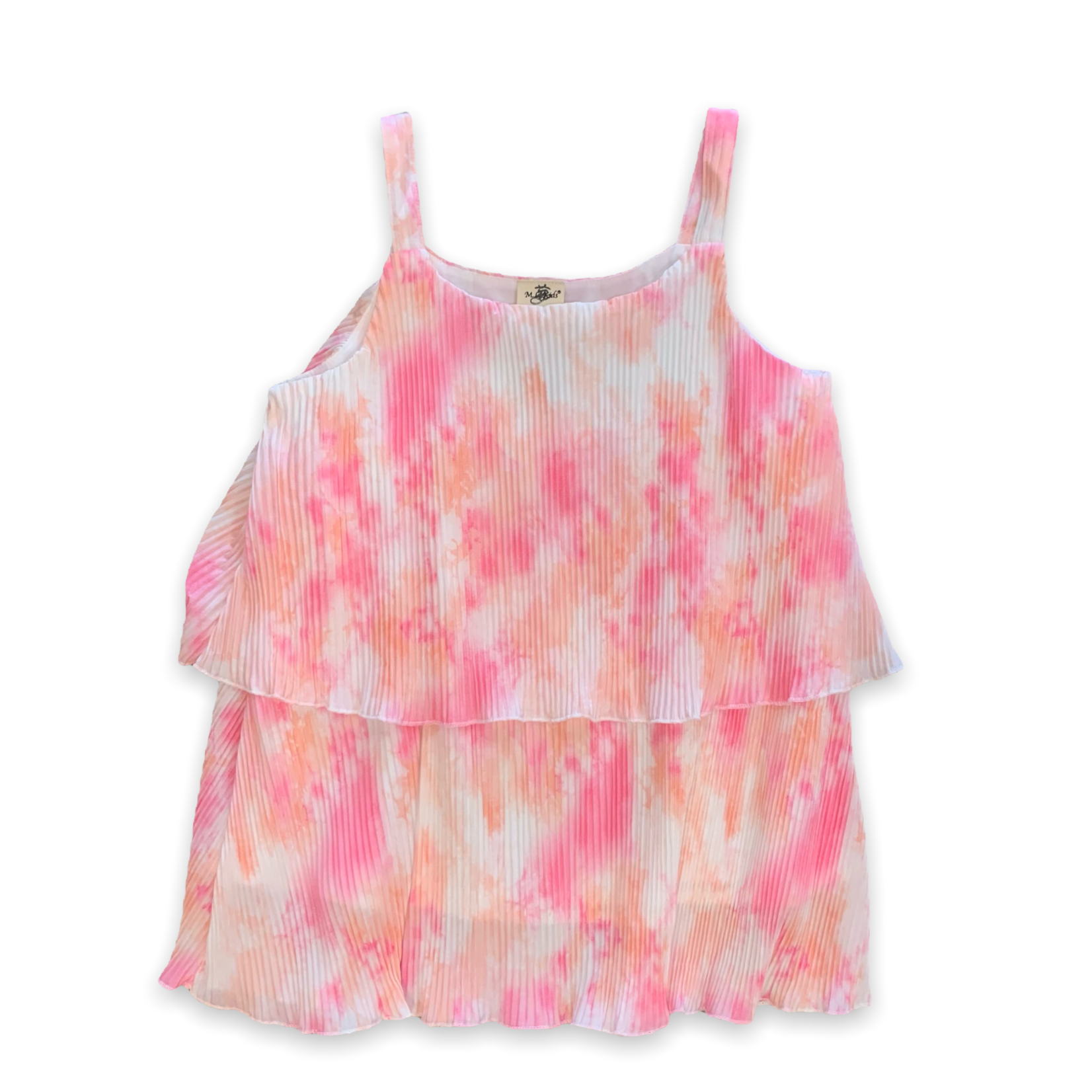 ML Kids Tie-Dye Crinkled Tank - Pink #22-304