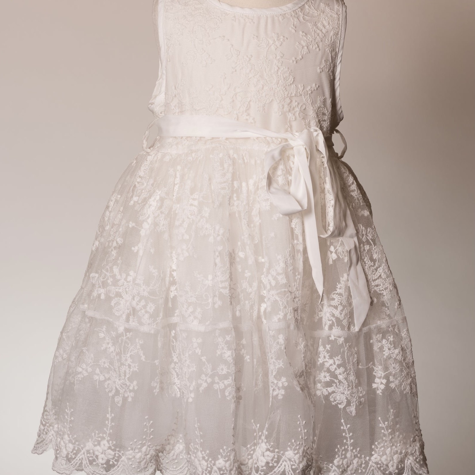 ML Kids Vintage Princess Dress - White #22-300