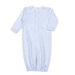 Baby Loren Blue Gingham Pima Converter Gown