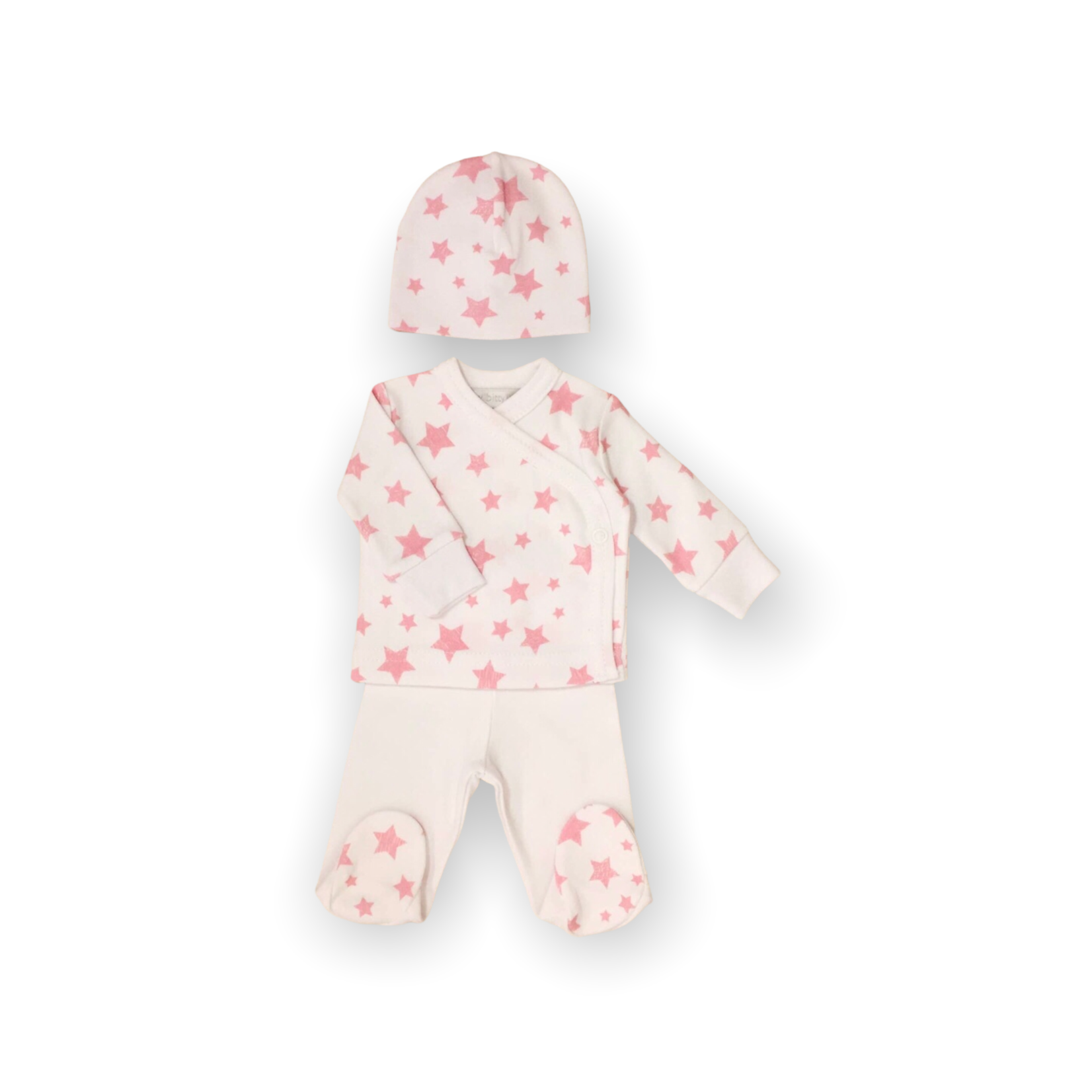 Itty Bitty Baby Preemie Pink Stars Layette Set (3-5lbs)