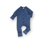 Preemie Bamboo Playsuit (3-5lbs) Blue