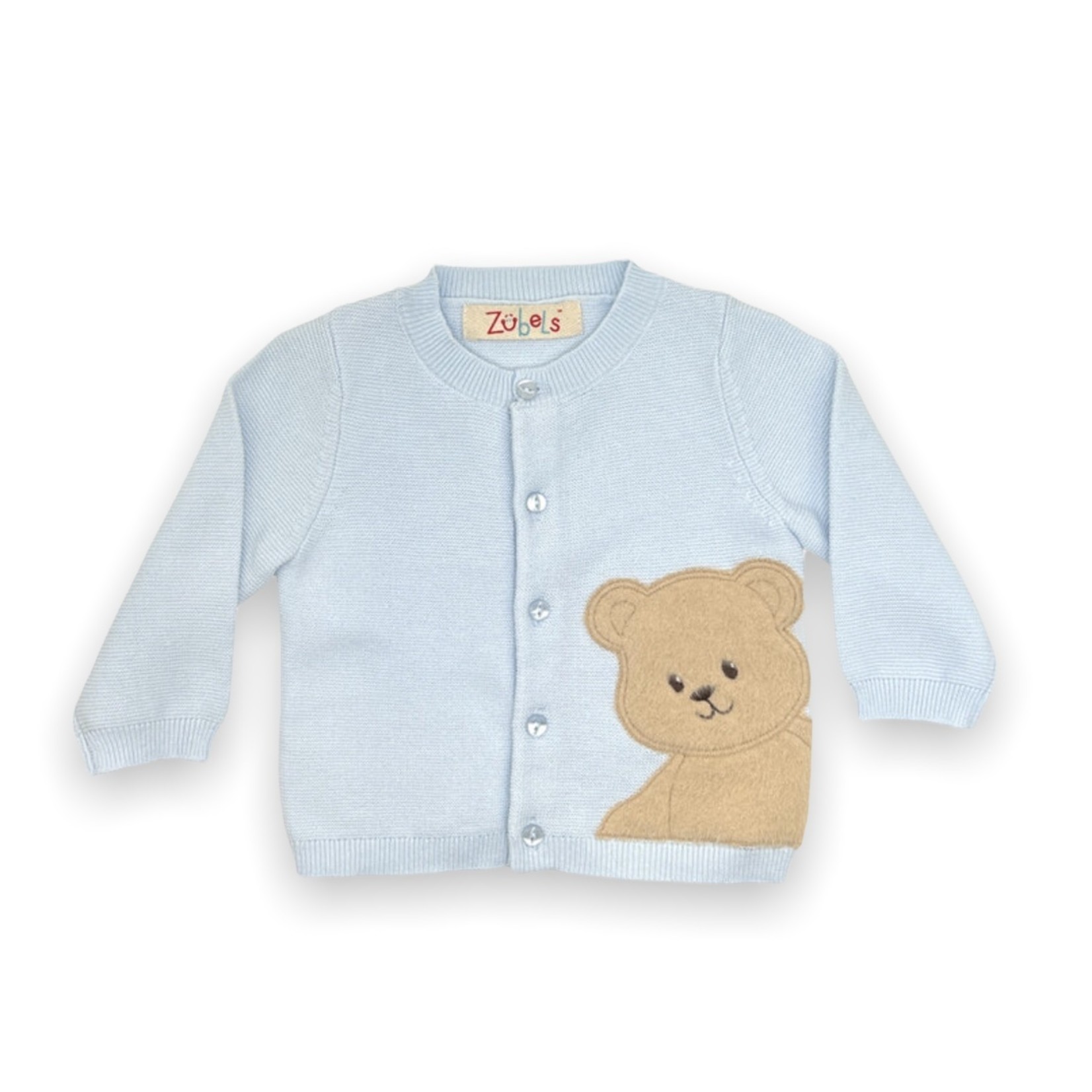 Zubels Blue Bear Cardigan (Size 6M)