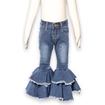 ML Kids Medium Denim Ruffle Bells