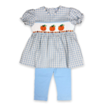 Three Sisters Pumpkin Smocked Legging Set