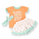 Be Girl Clothing Pumpkin Spice Skirt Set