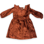 Yo Baby Crushed Velvet Dress - Wine