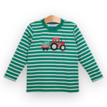 Trotter Street Kids Christmas Tractor Shirt