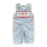 Sweet Dreams Blue Smocked Santa Longall - Size 3M