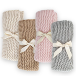 Huggalugs Baby Garter Stitch Knit Blanket