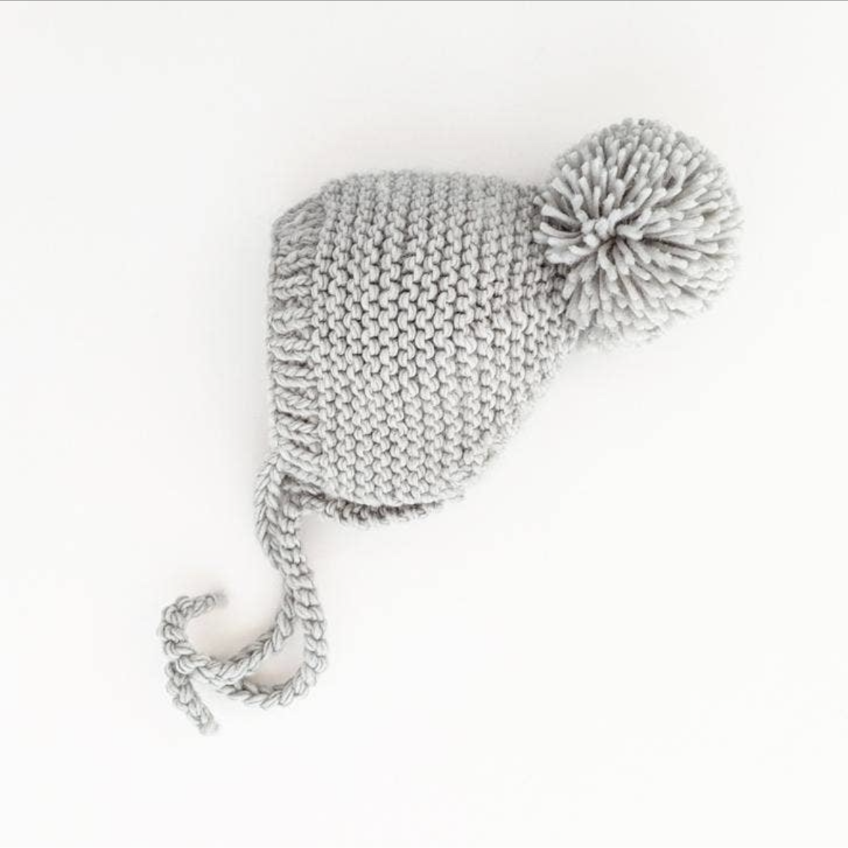 Huggalugs Newborn Garter Stitch Knit Bonnet