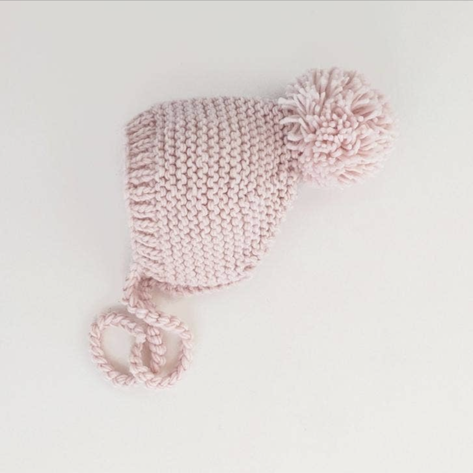 Huggalugs Newborn Garter Stitch Knit Bonnet