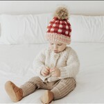 Huggalugs Red Buffalo Check Beanie