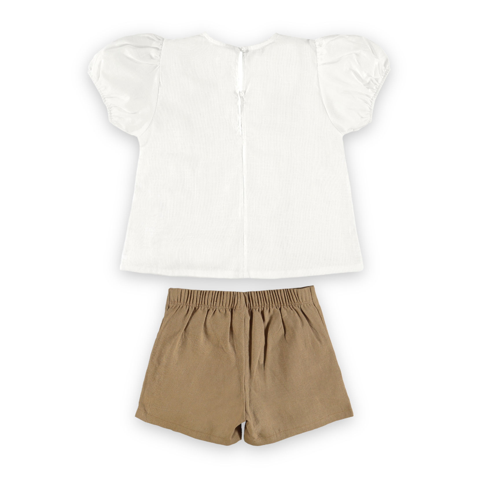 Up Baby Woven Blouse & Linen Short (Size 2T)