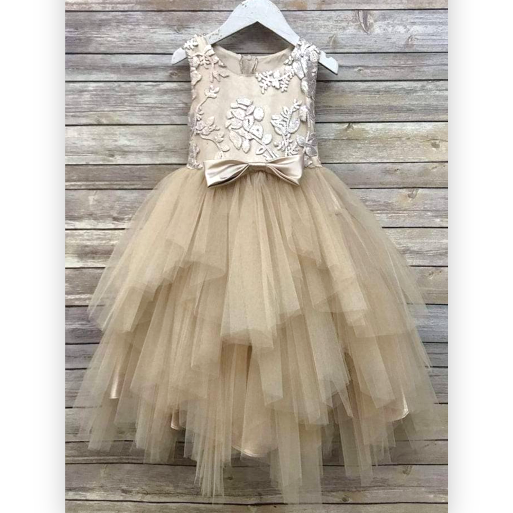 Peyton Dress  Champagne